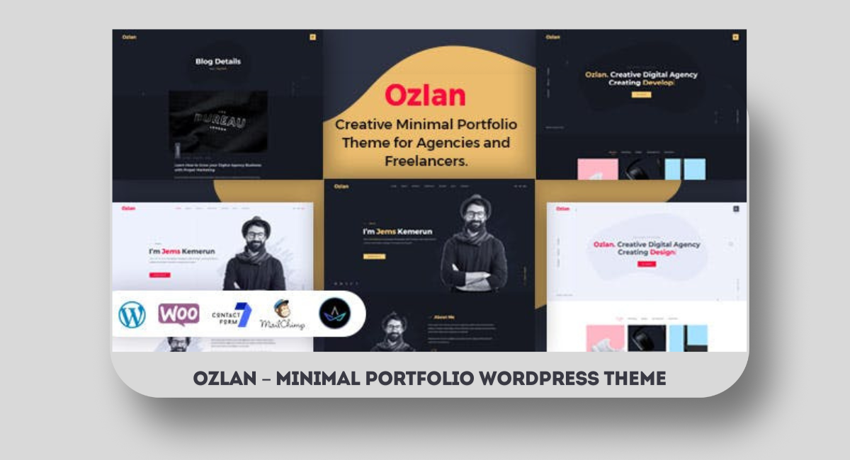 Ozlan – Minimal Portfolio WordPress Theme