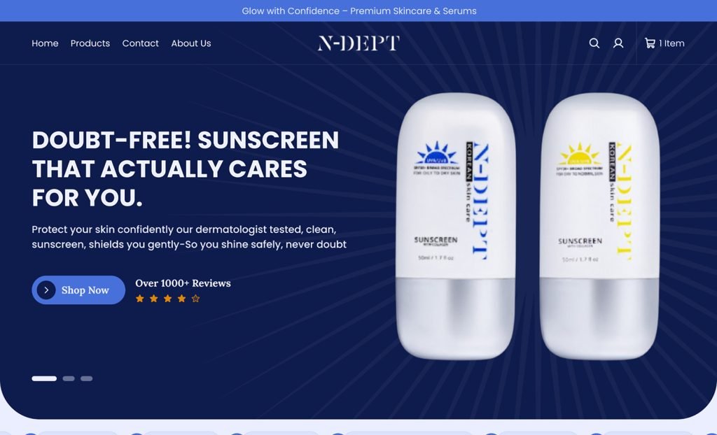 N-Dept – Sunscreen Brand Shop