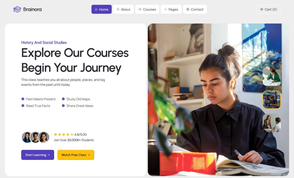 Brainora – Online Learning Management