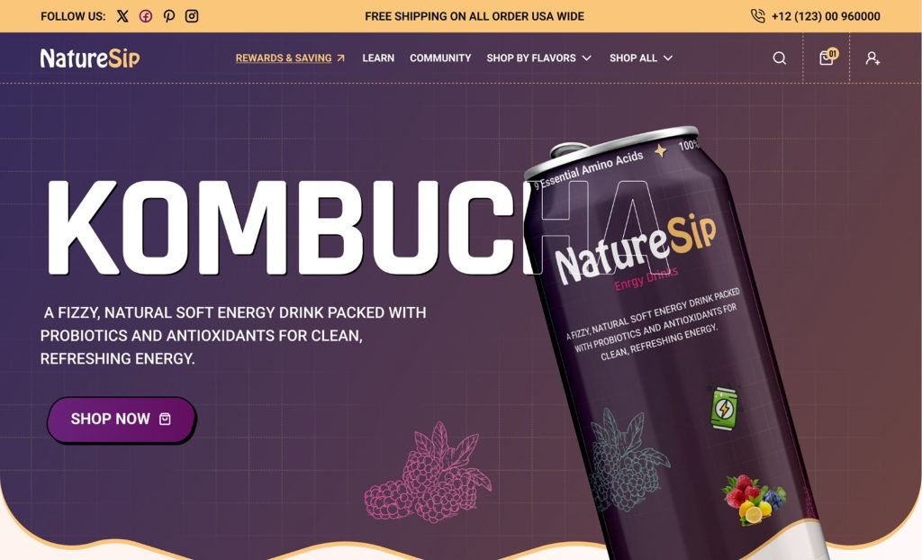 NatureSip – Energy Drinks Brand Shop