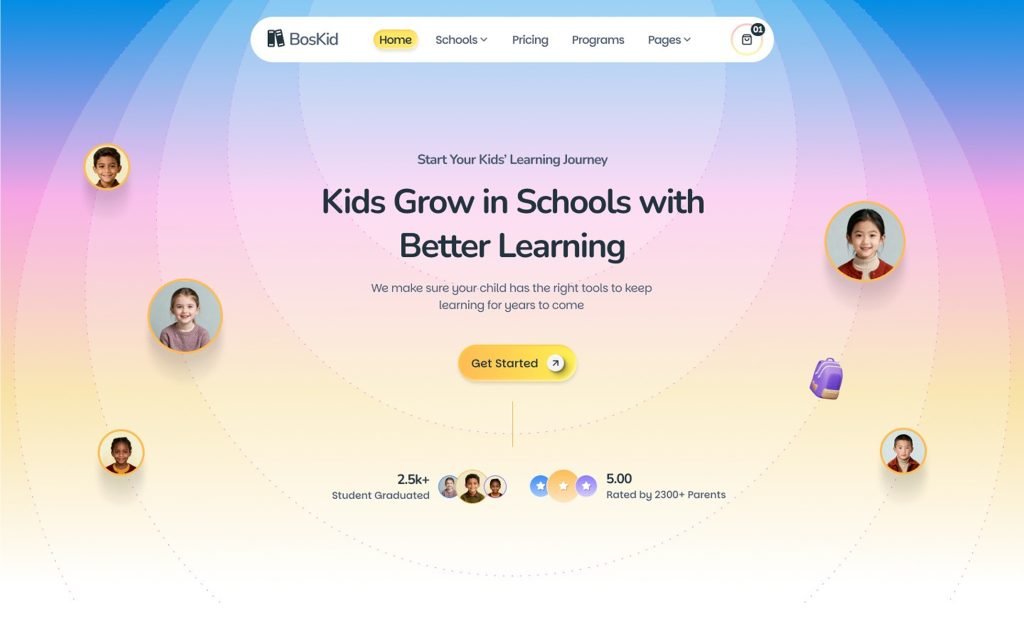 Boskid – Kids School Website